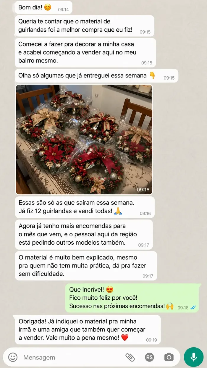 Conversa real de cliente no WhatsApp 3