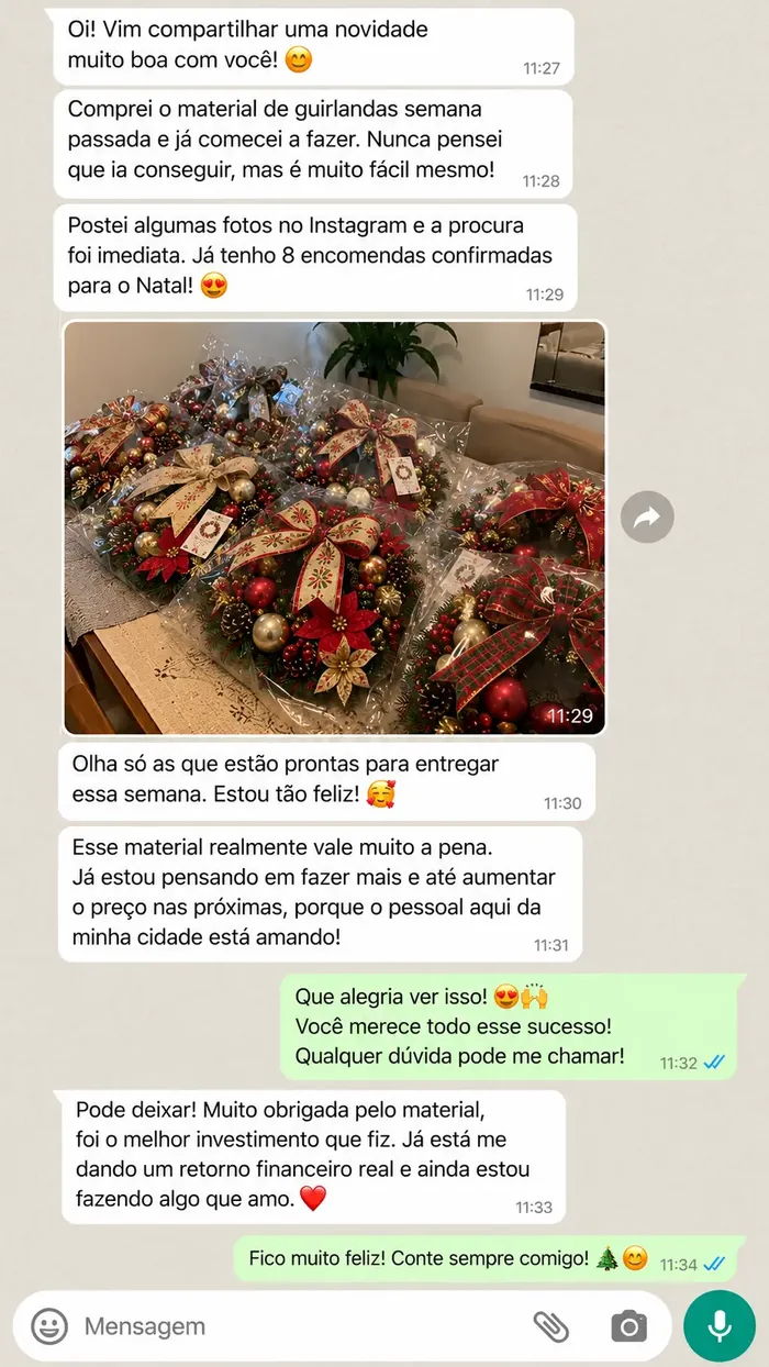 Conversa real de cliente no WhatsApp 4