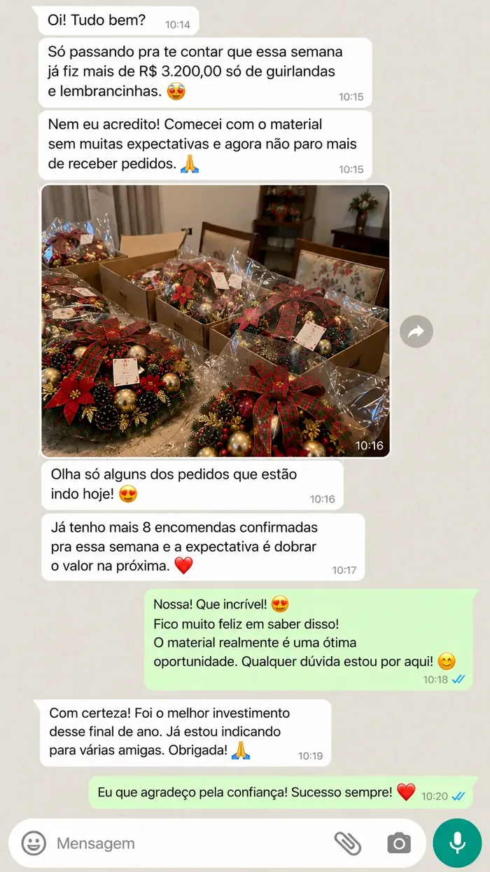 Conversa real de cliente no WhatsApp 6